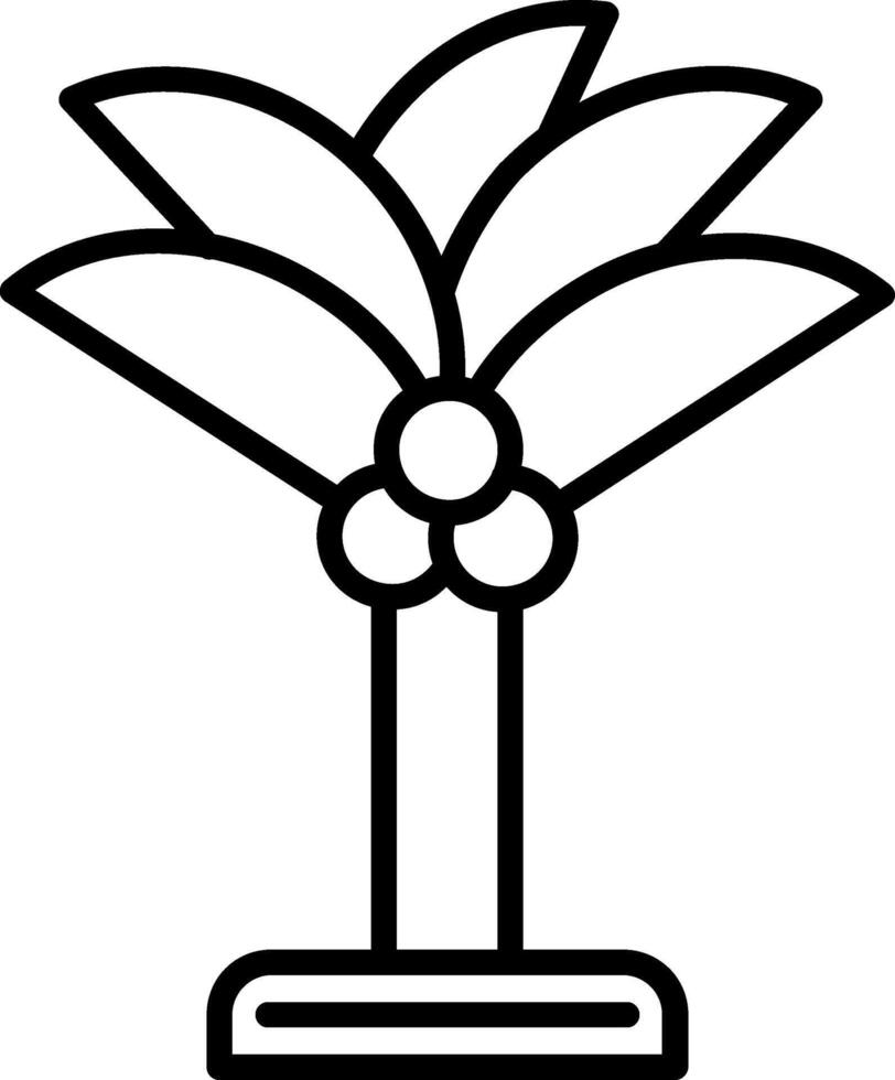 Palme-Vektor-Symbol vektor