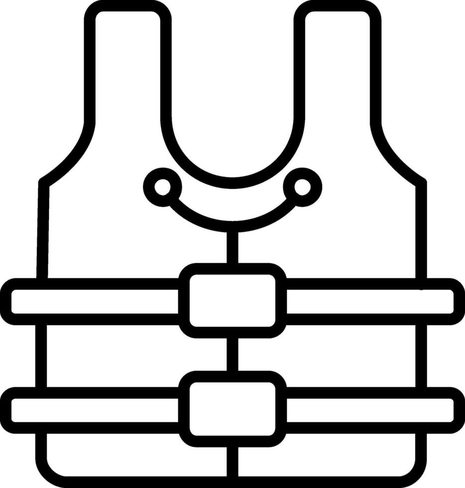 Schwimmweste-Vektor-Symbol vektor