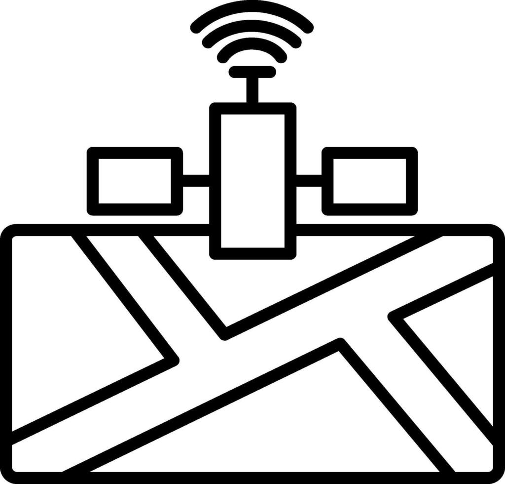 satellit vektor ikon