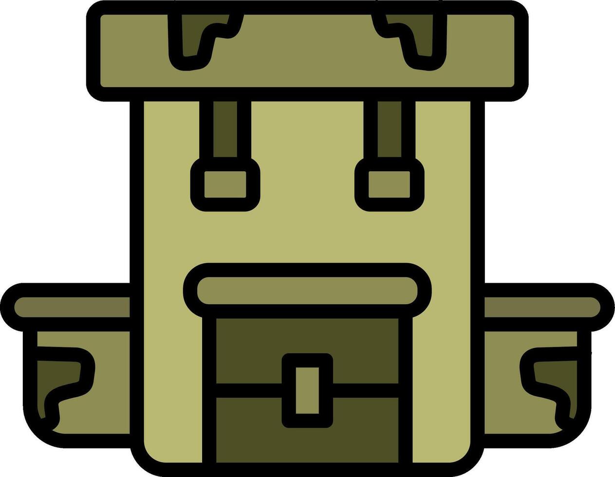 Rucksack-Vektor-Symbol vektor