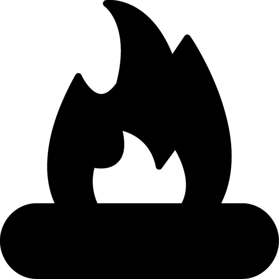 Lagerfeuer-Vektor-Symbol vektor