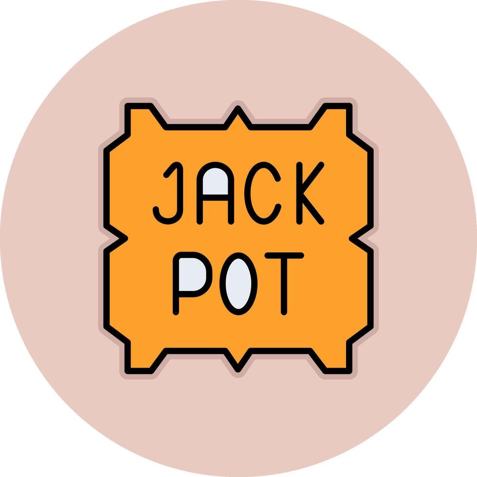 Jackpot-Vektor-Symbol vektor