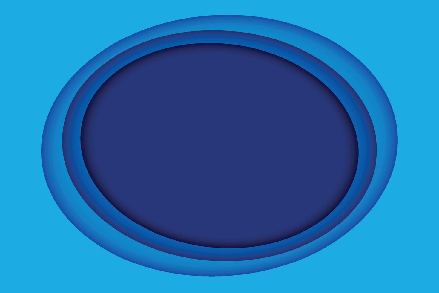abstrakter Hintergrund der blauen Papierschicht. Papierschnitt überlagerter Kreis mit Platz für Text. vektor