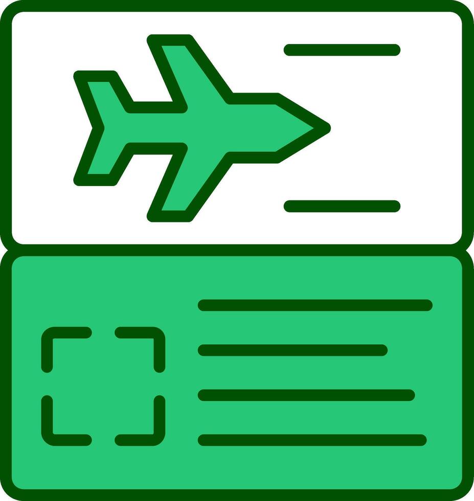 Vektorsymbol für Flugtickets vektor