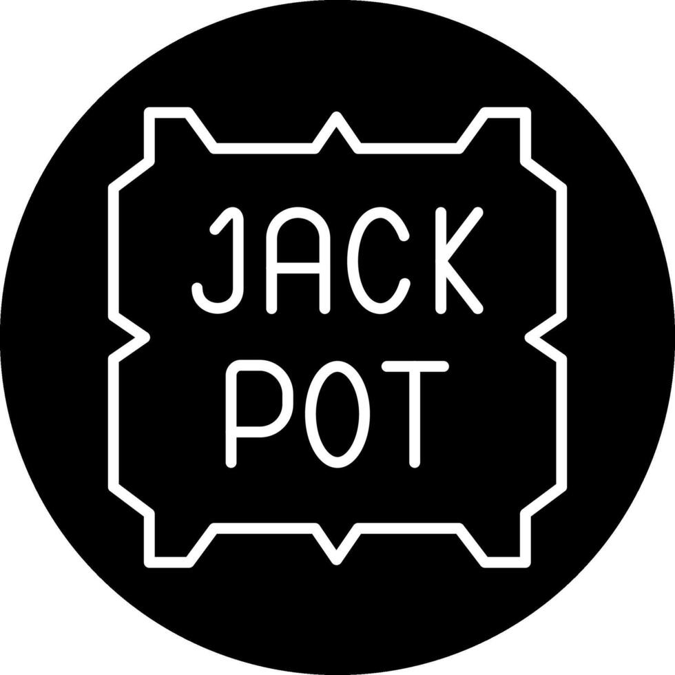 Jackpot-Vektor-Symbol vektor