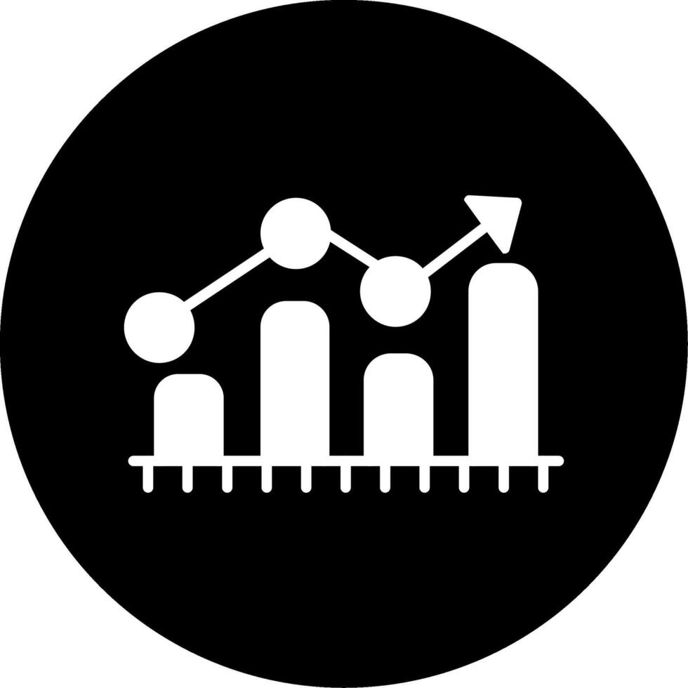 Balkendiagramm-Vektorsymbol vektor