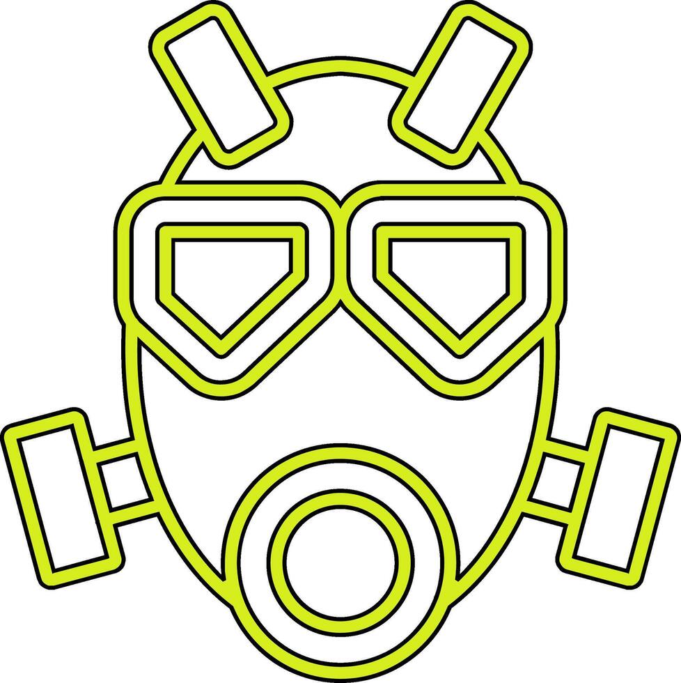 Vektorsymbol für Gasmaske vektor