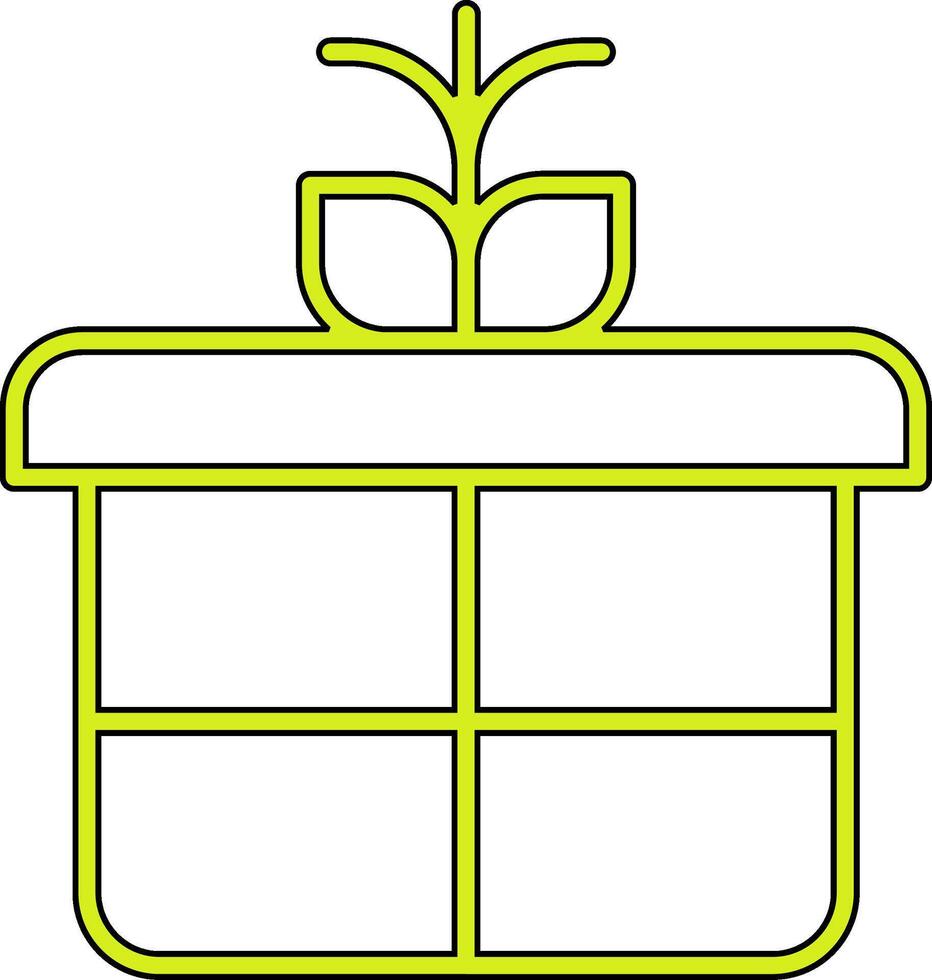 Geschenkbox-Vektorsymbol vektor
