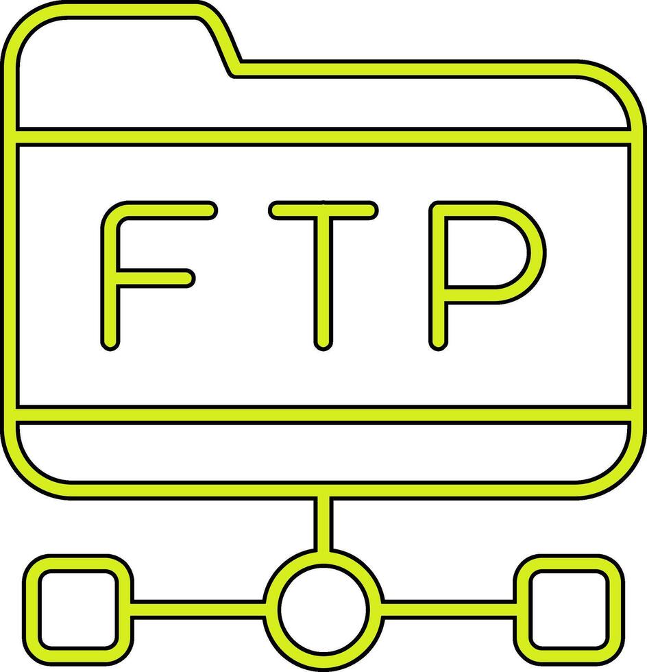 ftp vektor ikon