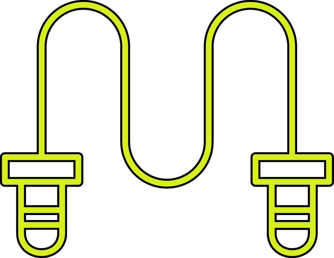 Springendes Seil-Vektor-Symbol vektor