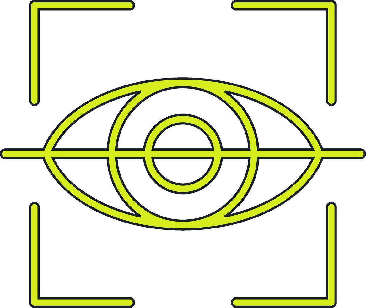 Netzhaut Scanner Vektor Symbol