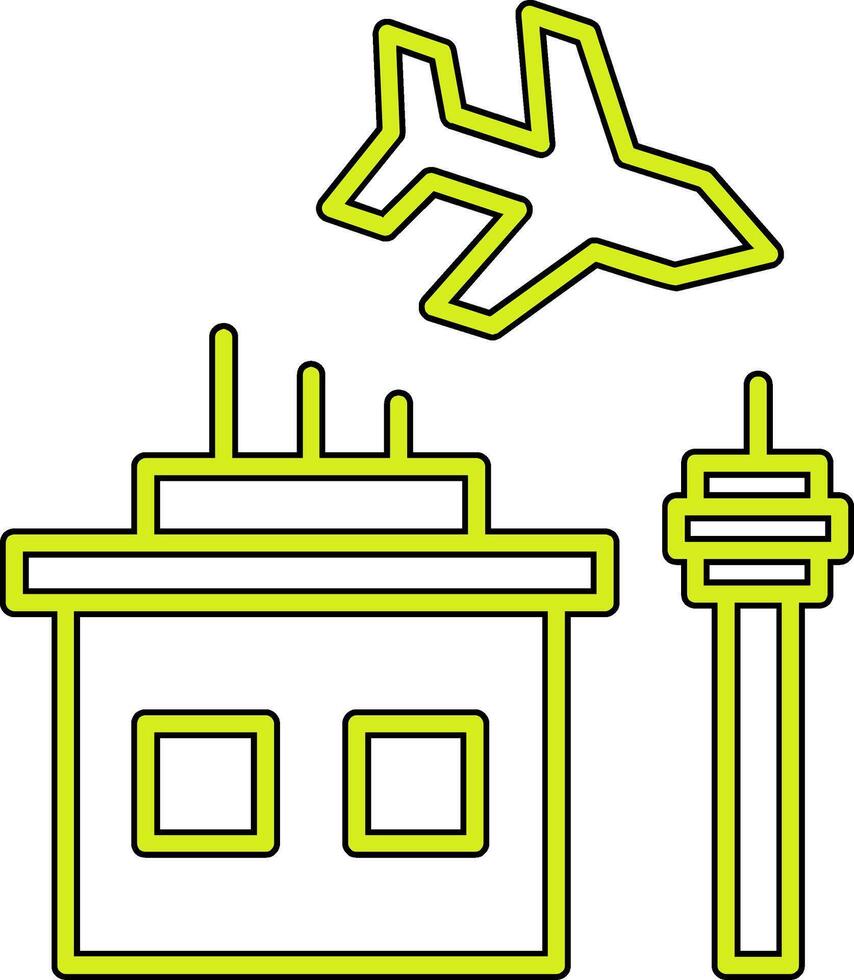 Flughafen-Vektor-Symbol vektor