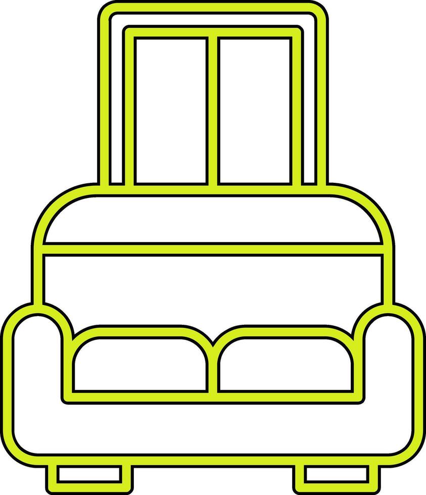 Sofa-Vektor-Symbol vektor