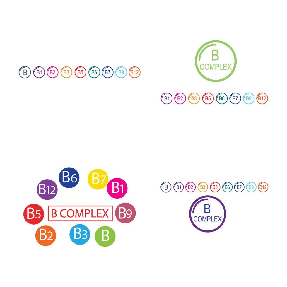 b komplexe Vektor-Icon-Illustration-Design-Vorlage vektor