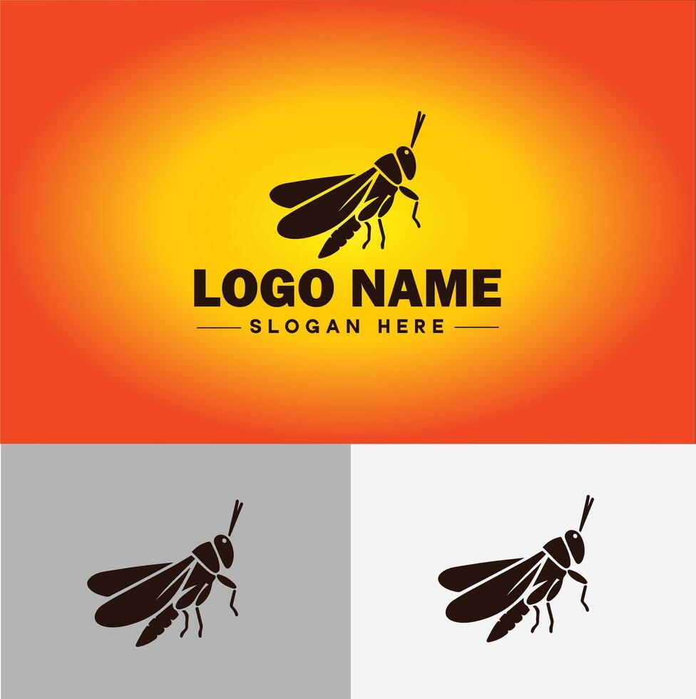 Heuschrecke Logo Vektor Kunst Symbol Grafik zum Unternehmen Marke Geschäft Symbol Heuschrecke Logo Vorlage