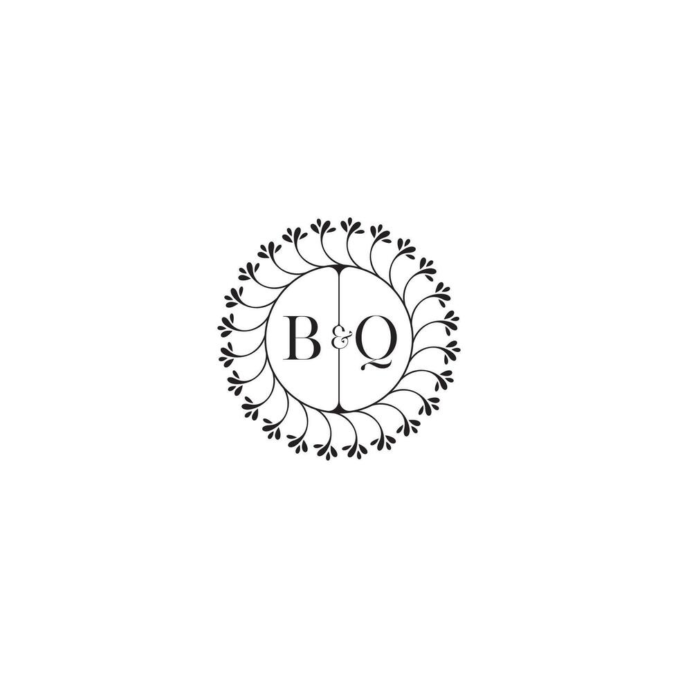 bq enkel bröllop första begrepp med hög kvalitet logotyp design vektor