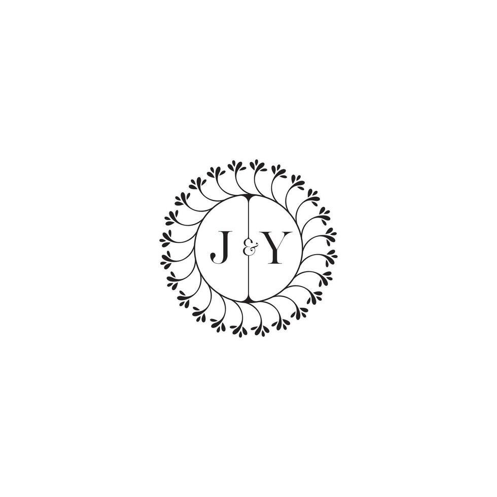 jy enkel bröllop första begrepp med hög kvalitet logotyp design vektor