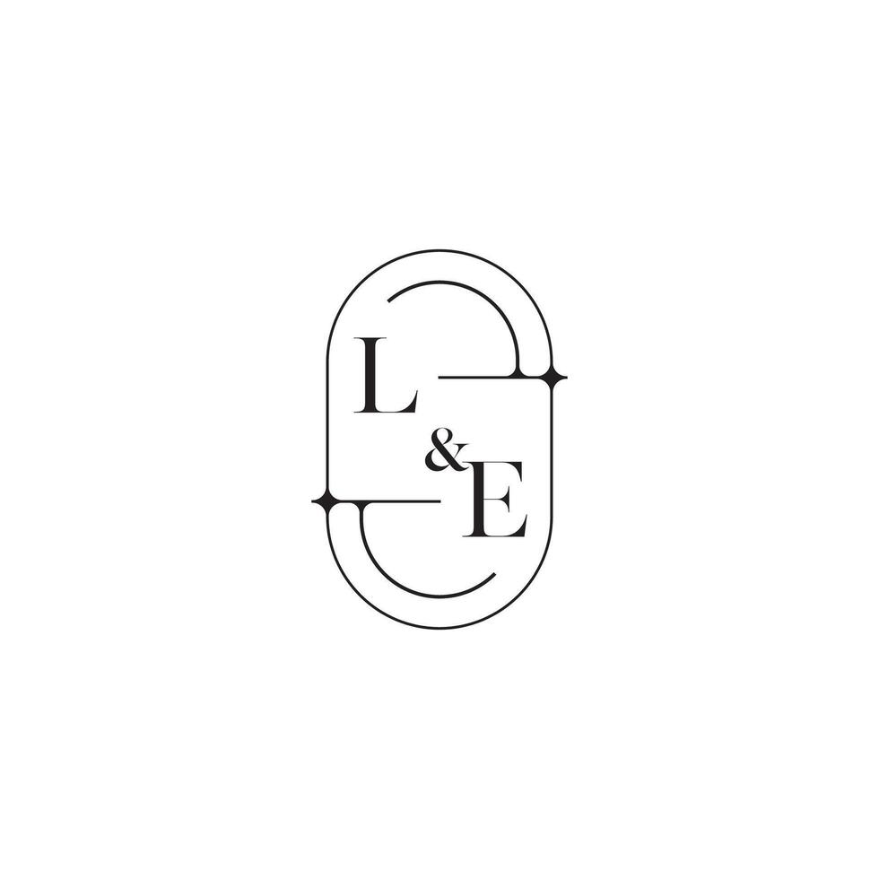 le Linie einfach Initiale Konzept mit hoch Qualität Logo Design vektor