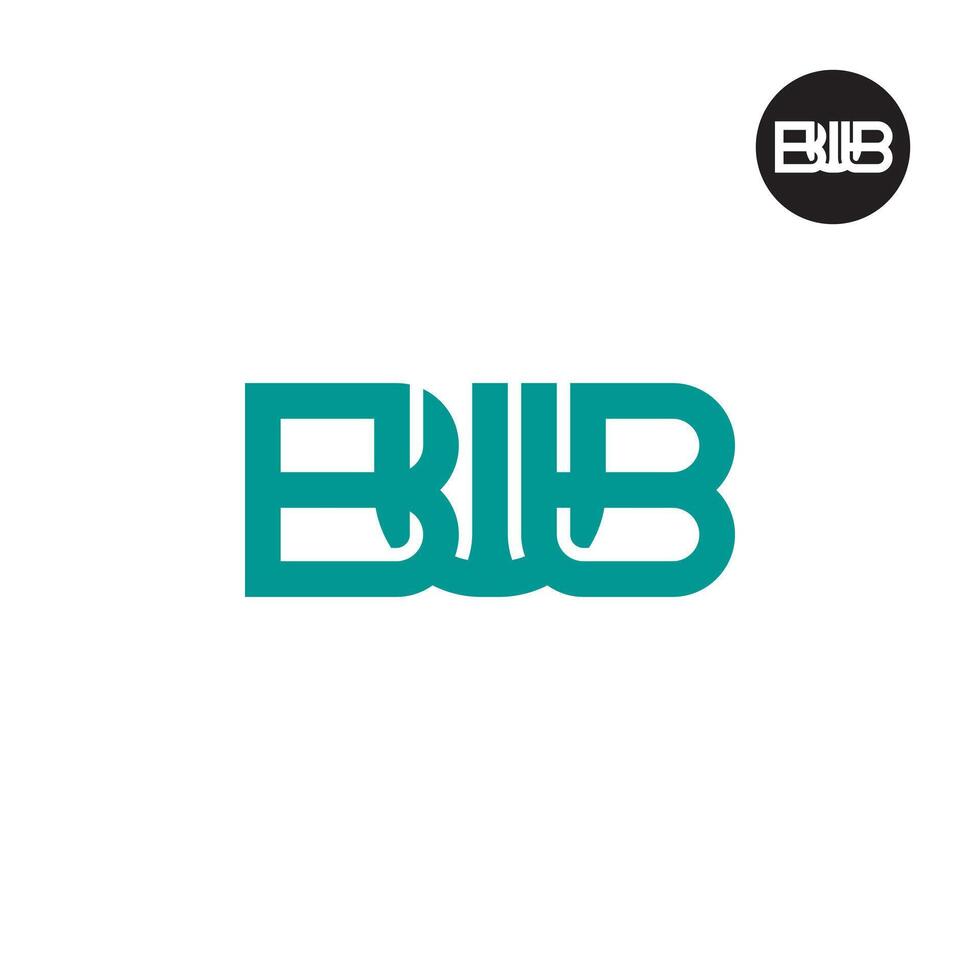 Brief bwb Monogramm Logo Design vektor