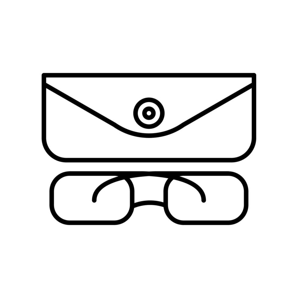 Sonnenbrille Symbol oder Logo Illustration Gliederung schwarz Stil vektor