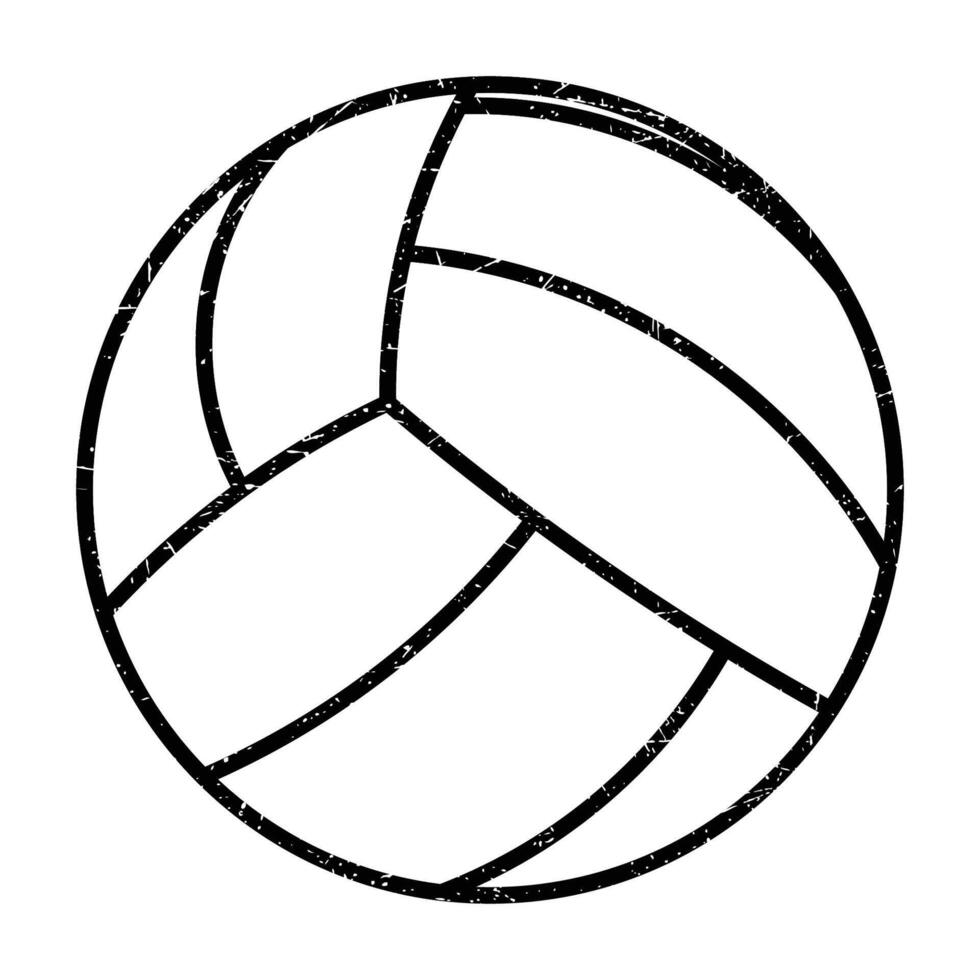 Volleyball Ball Symbol. Vektor Illustration. einstellen von isoliert Volleyball Ball Symbole. schwarz Volleyball Ball Symbol