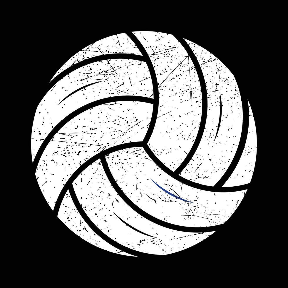 Volleyball Ball Symbol. Vektor Illustration. einstellen von isoliert Volleyball Ball Symbole. schwarz Volleyball Ball Symbol