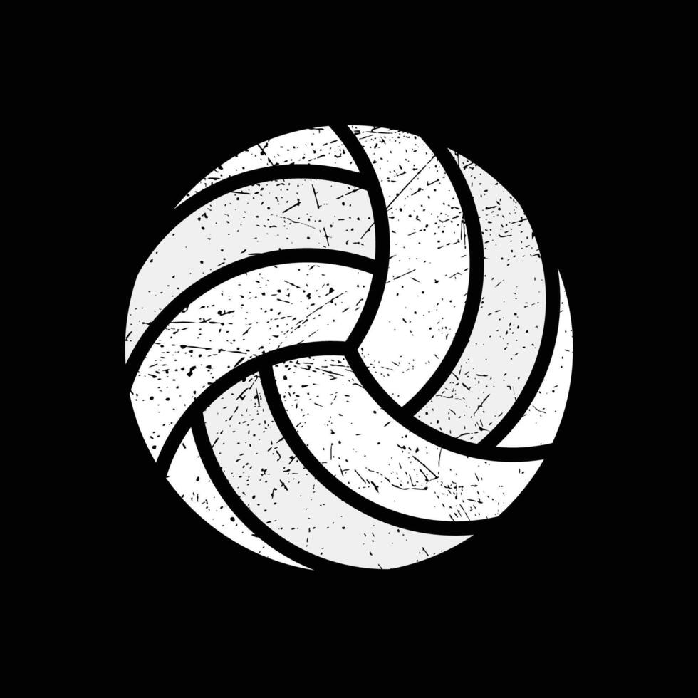 Volleyball Ball Symbol. Vektor Illustration. einstellen von isoliert Volleyball Ball Symbole. schwarz Volleyball Ball Symbol