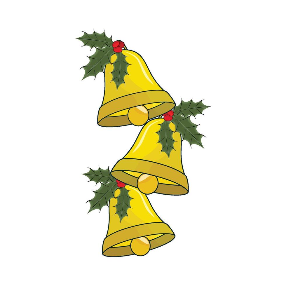 Illustration von Weihnachten Glocke vektor