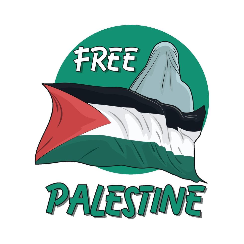 fri palestina illustration vektor