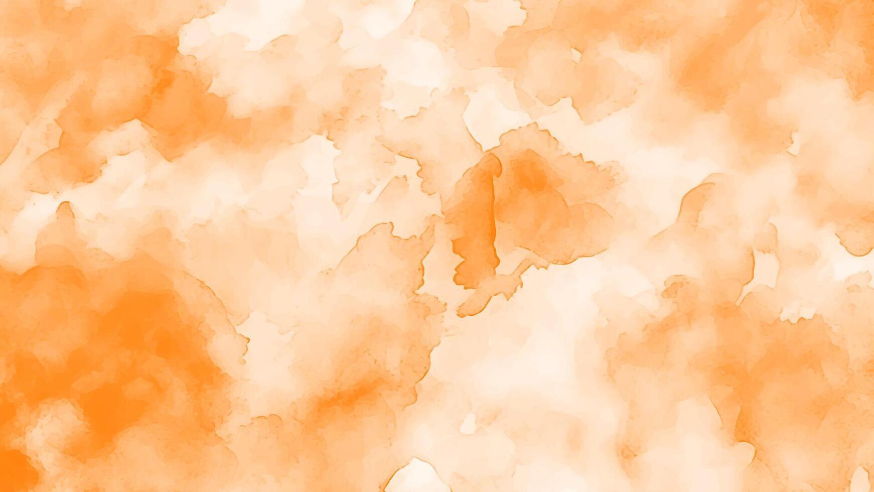 abstrakt Orange Aquarell Hintergrund. Orange Wasser Farbe Spritzen Textur vektor