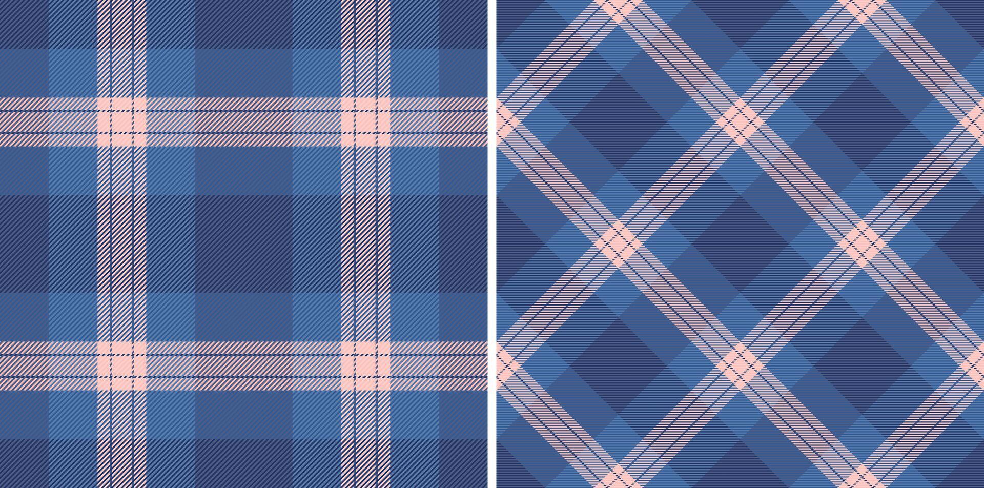 Textur Stoff Hintergrund von Plaid Tartan Muster mit ein Textil- Vektor prüfen nahtlos. einstellen im Haut Farben. minimalistisch Mode Ideen zum ein glatt sehen.