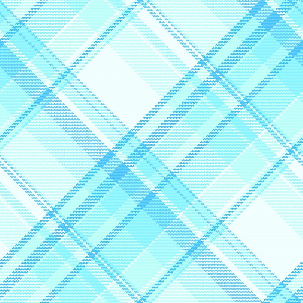 mosaik- pläd kolla upp textil, veck mönster textur bakgrund. maska vektor sömlös tyg tartan i cyan och ljus färger.