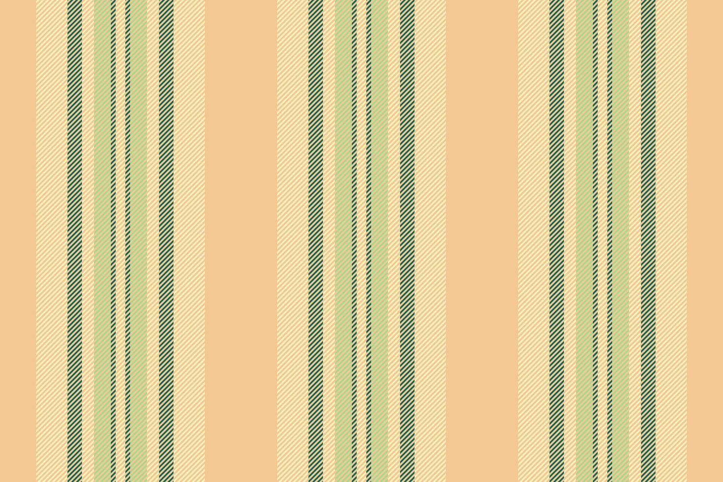 Säugling Linien Streifen Hintergrund, spanisch nahtlos Textur Vertikale. zart Stoff Textil- Vektor Muster im Orange und Licht Farben.