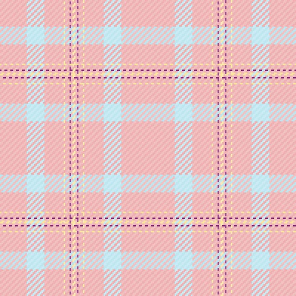 primär vektor tyg textil, flicka tartan mönster textur. lantlig sömlös kolla upp pläd bakgrund i ljus och bärnsten färger.