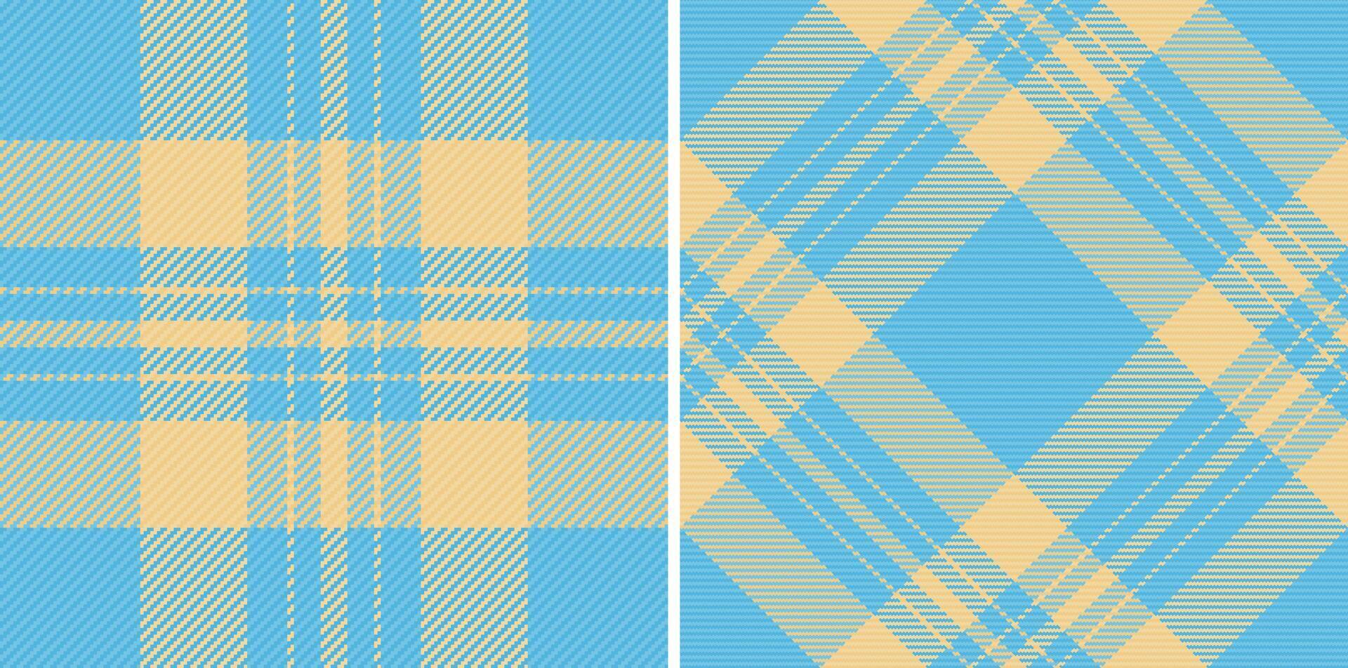 Textil- Vektor prüfen von nahtlos Textur Muster mit ein Tartan Plaid Stoff Hintergrund.