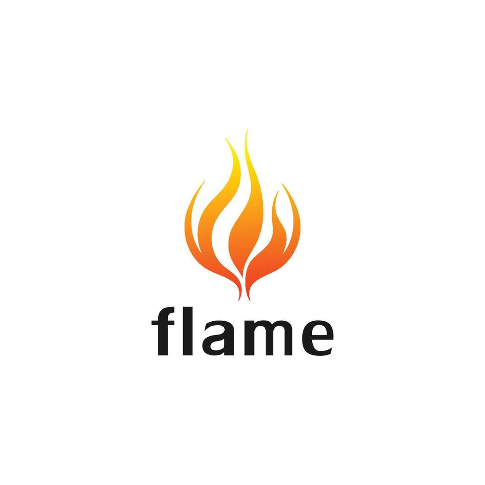 ai generiert Feuer Flamme Vektor Logo design.fire logo.fire Logo Design Inspiration. elegant abstrakt Design Vorlage Elemente.
