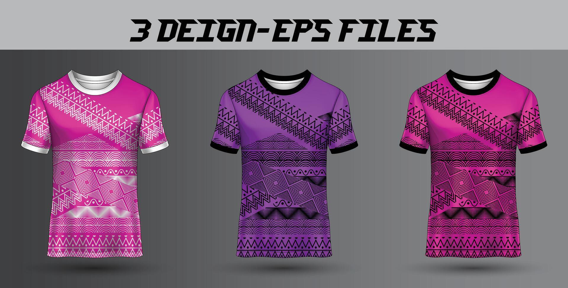 Sport Jersey Design Stoff Textil- zum Sublimation vektor