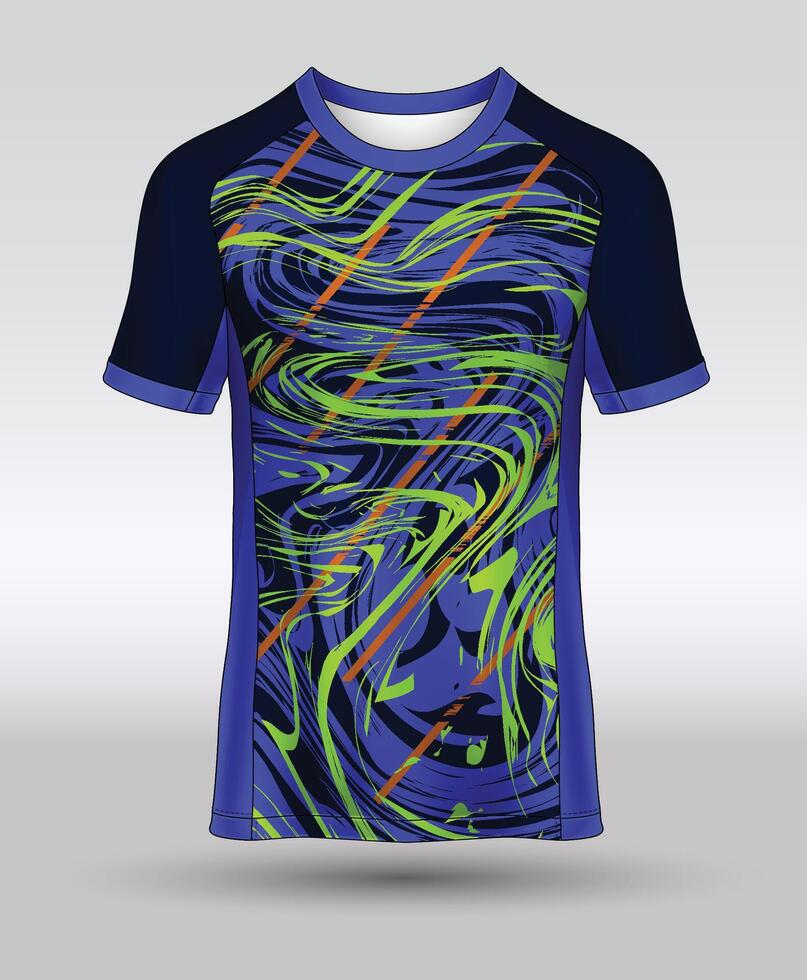 T-Shirt, Jersey Design zum Sublimation drucken neueste vektor
