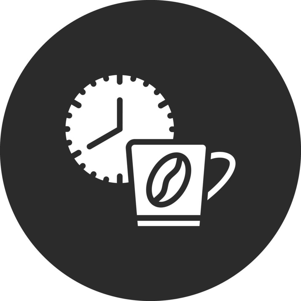 kaffe tid vektor ikon