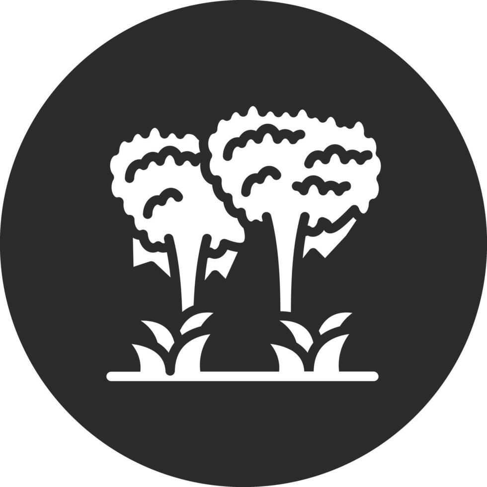 Urwald Landschaft Vektor Symbol