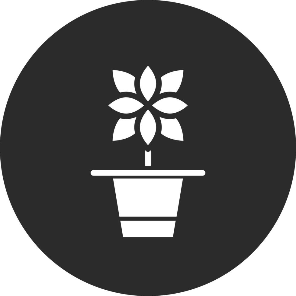 blomma pott vektor ikon