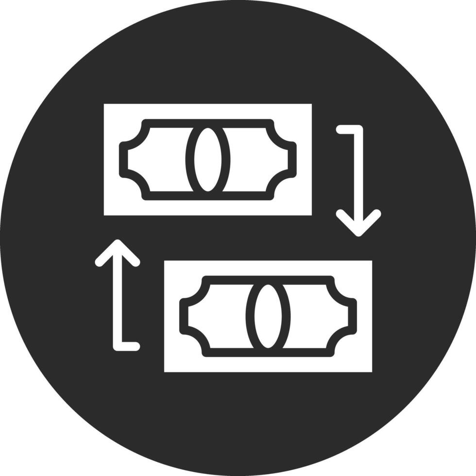 Geldtransfer-Vektorsymbol vektor