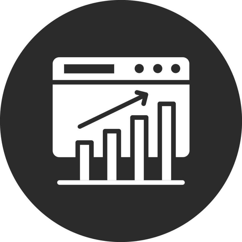 Webseite Bar Graph Vektor Symbol