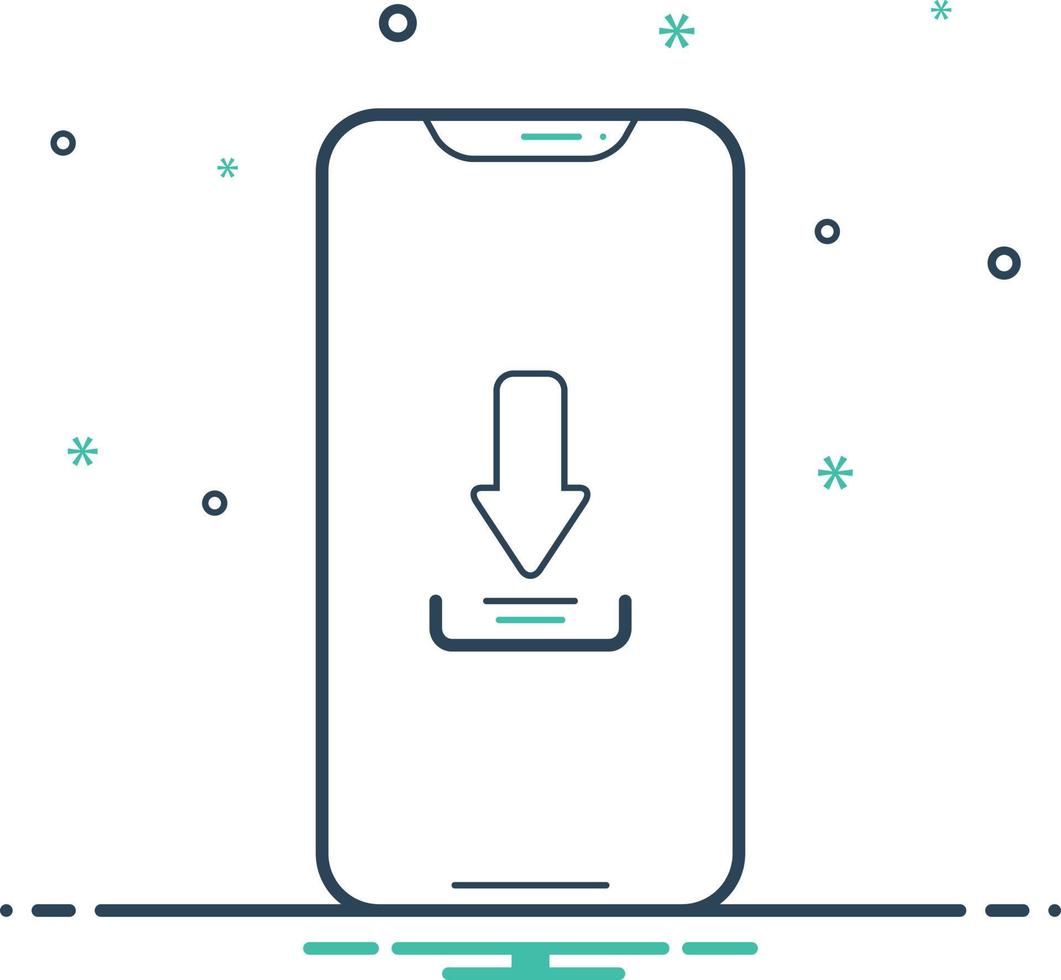 Mix-Symbol zum Download auf das Telefon vektor