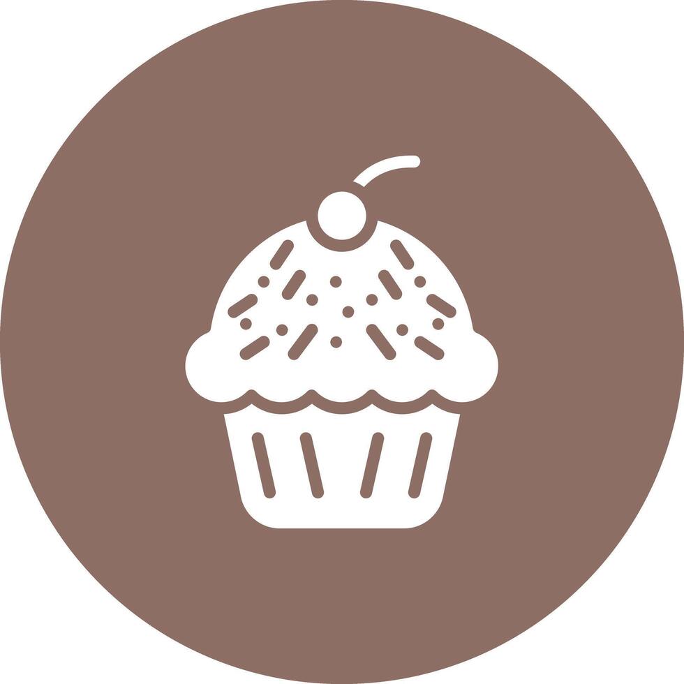 Muffin-Vektor-Symbol vektor