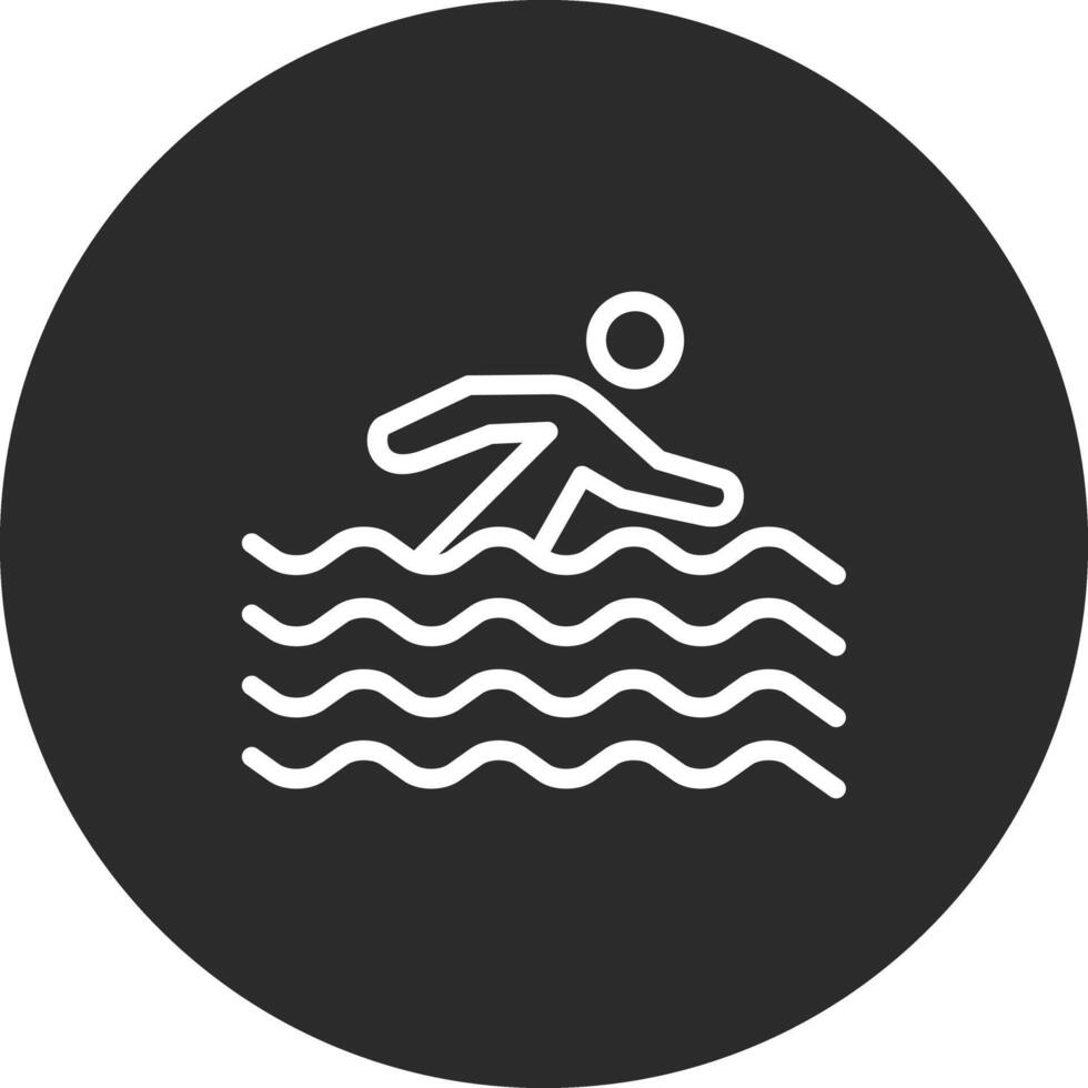 simning person vektor ikon