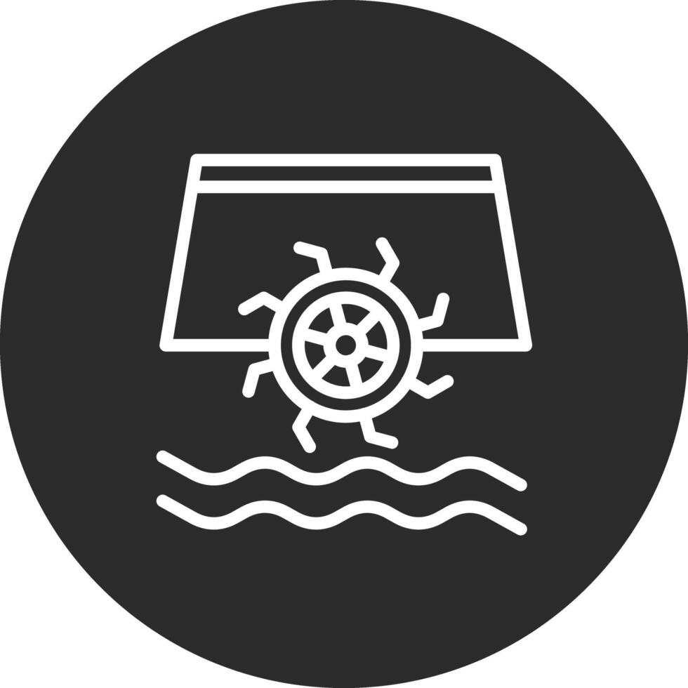 Wasser Mühle Vektor Symbol