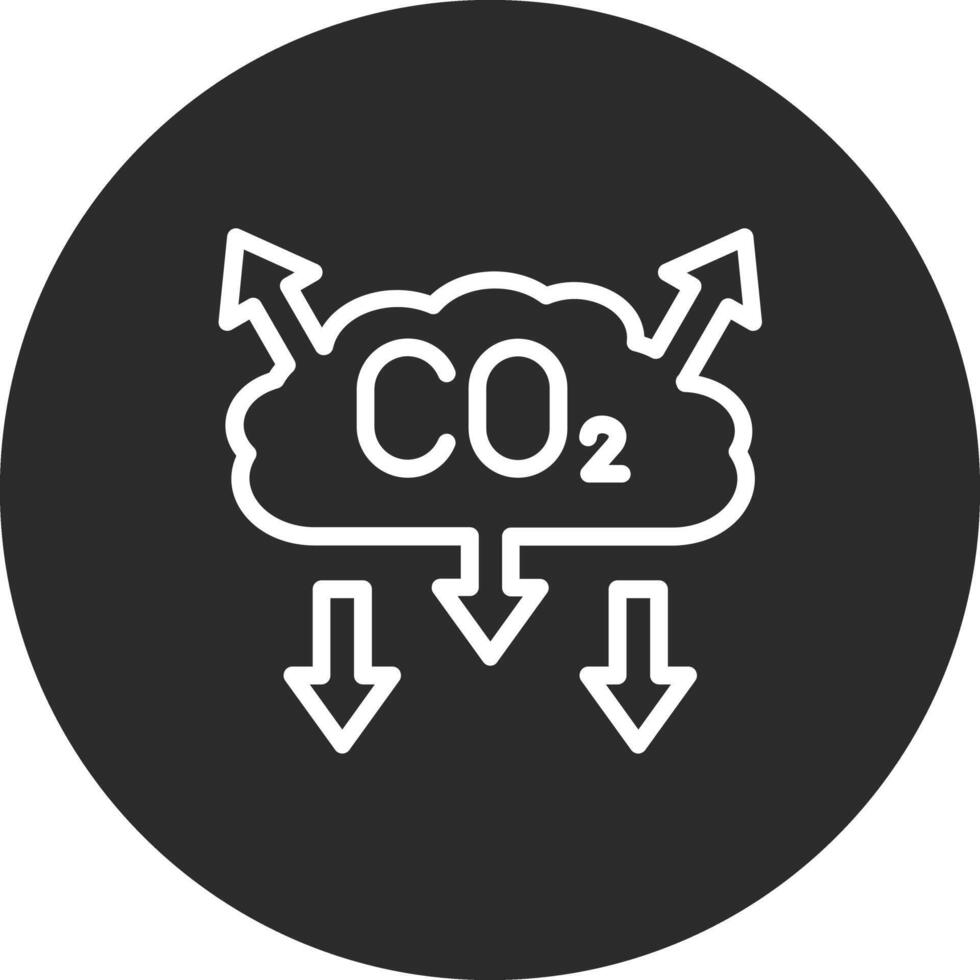 co2 Verschmutzung Vektor Symbol