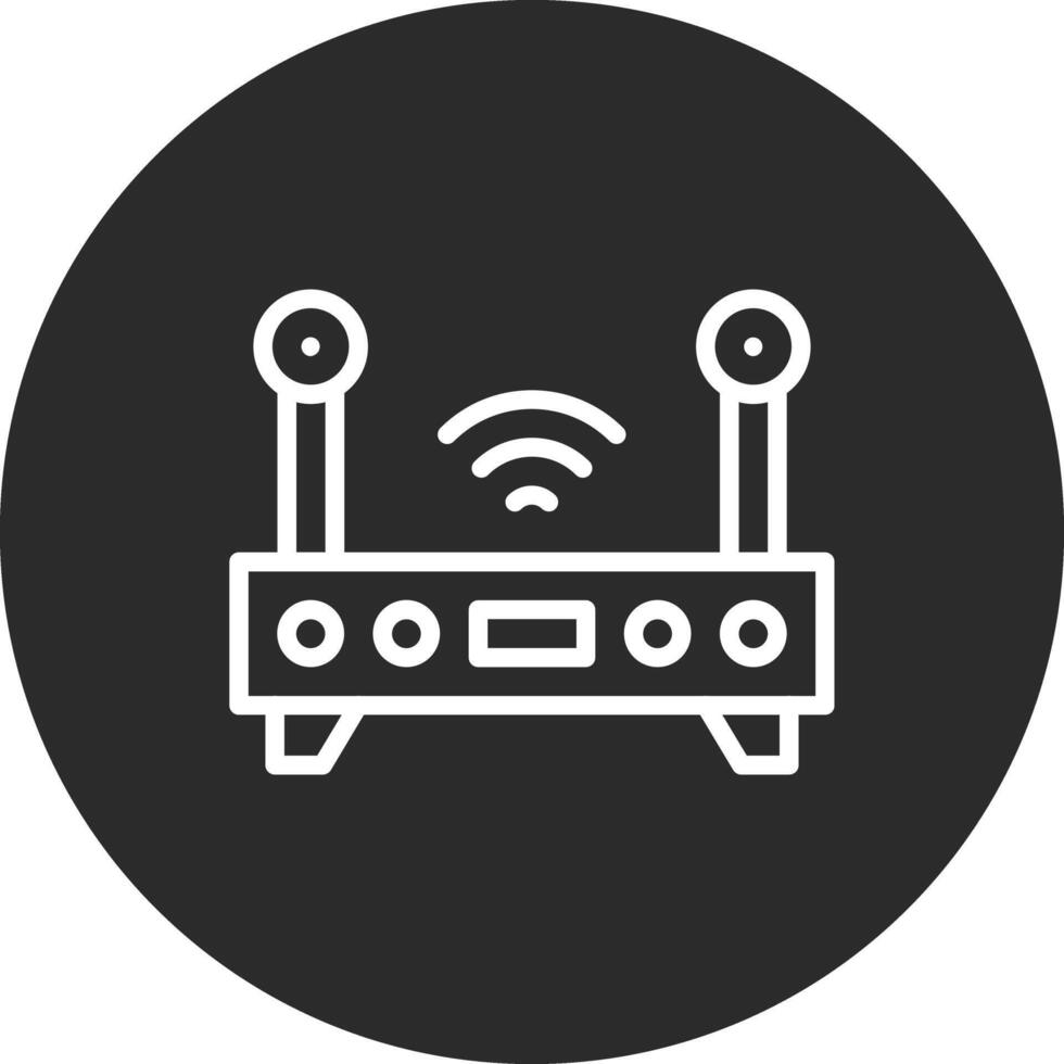 WLAN-Router-Vektorsymbol vektor