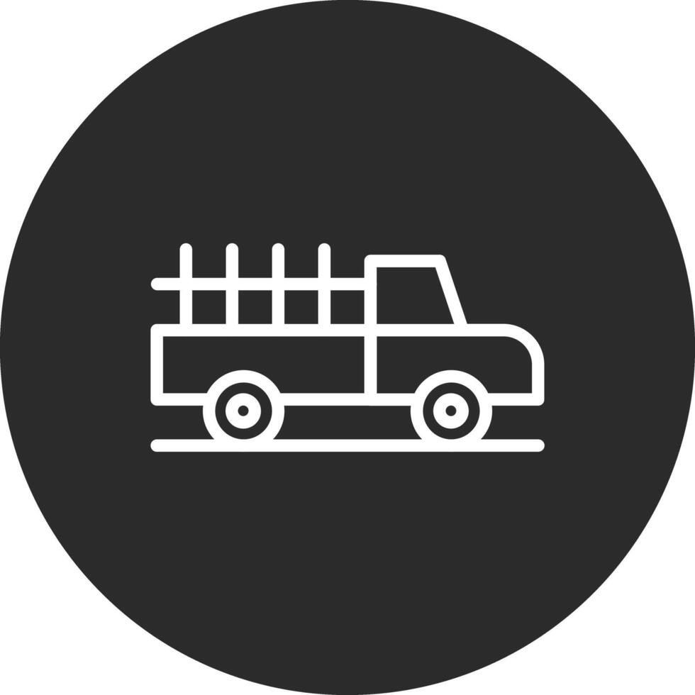 Pickup-Truck-Vektor-Symbol vektor